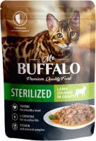 

Влажный корм для кошек Mr.Buffalo, Sterilized с ягненком в соусе / B308