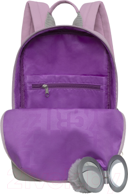 Рюкзак Grizzly RXL-320-2 (розовый/серый)