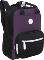 Рюкзак Grizzly RXL-326-3 (черный/фиолетовый) - 