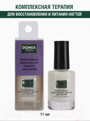 Лак для укрепления ногтей Domix Green Интенсивная комплексная терапия (11мл)