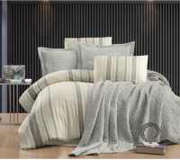 

Комплект постельного белья с покрывалом Zebra Casa, Laden Евро / Y 892