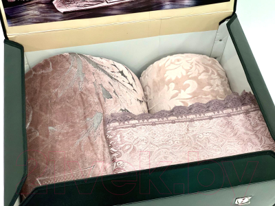 Комплект постельного белья с покрывалом Zebra Casa Baroque / Y 778 (фиолетовый)