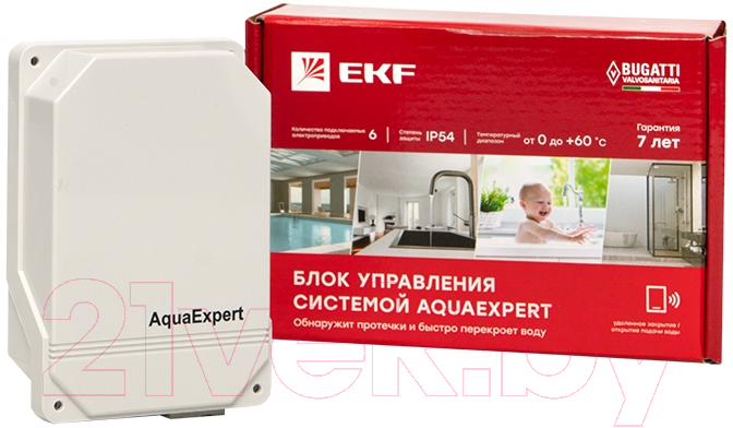 Блок управления системы защиты от протечек EKF AquaExpert-Control