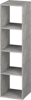 Стеллаж Е1 Ник куб 4 ячейки 355x376x1400 (бетон) - 