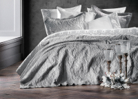 Комплект постельного белья с покрывалом Zebra Casa Norsia / Y 777 (серый) - 