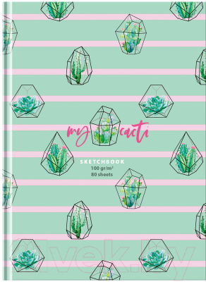 Изображение товара Скетчбук BG My Cacti / С5т80_лм 9663 (80л)