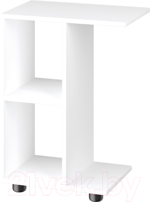 Приставной столик Е1 Ник 473x300x580 (белый снег)