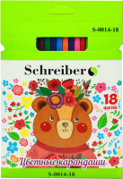 

Набор цветных карандашей Schreiber, Мишка / S 0014-18