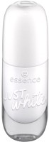 

Лак для ногтей Essence, Gel Nail Colour тон 33 Just White