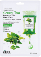 

Маска для лица тканевая Ekel, Green Tea Premium Vital Mask Pack Антивозрастная