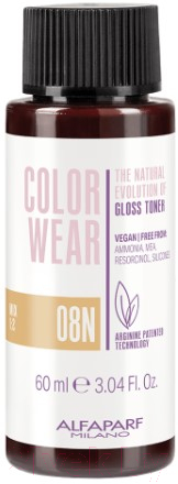 Крем-краска для волос Alfaparf Milano Color Wear Gloss Toner 08N (60мл, Soft Light Natural Blonde)