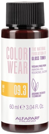 Крем-краска для волос Alfaparf Milano Color Wear Gloss Toner 09.3 (60мл, Soft Very Light Golden Blonde)