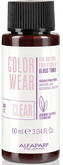 Крем-краска для волос Alfaparf Milano Color Wear Gloss Toner (60мл, Clear )
