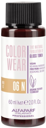 Крем-краска для волос Alfaparf Milano Color Wear Gloss Toner 06N (60мл, Soft Dark Natural Blonde)