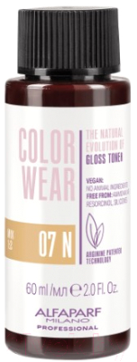 Крем-краска для волос Alfaparf Milano Color Wear Gloss Toner 07N  (60мл, Soft Medium Natural Blonde )