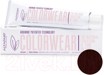 Крем-краска для волос Alfaparf Milano Color Wear 2020 Краситель тон-в-тон 5.5 (60мл, Light Mahogany Brown)