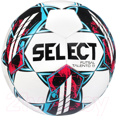 Мяч для футзала Select Futsal Talento 13 v22 / 1062460002 (белый/голубой)