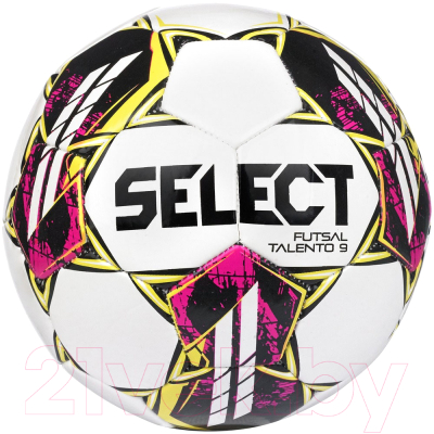 Мяч для футзала Select Futsal Talento 9 v22 / 1060460005 (белый/желтый)