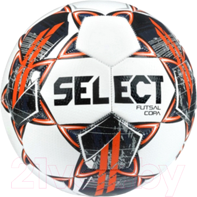 Мяч для футзала Select Futsal Copa v22 FIFA Basic / 1093460006 (белый/оранжевый)