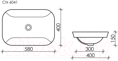 Купить Умывальник Ceramica Nova Element CN6041  