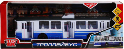 Троллейбус игрушечный Технопарк SB-14-02-GN-OB