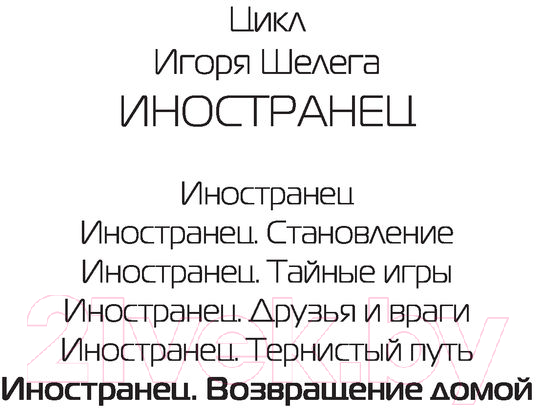 Художественная книга АСТ Иностранец. Возвращение домой (Шелег И.В.) — фото 2