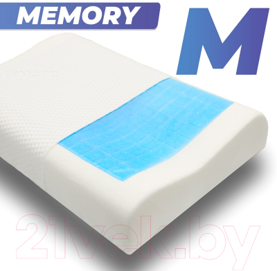 Ортопедическая подушка Фабрика сна Memory-5 M Ergo-gel (60x40x9/11)