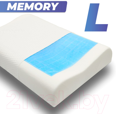 Изображение товара Ортопедическая подушка Фабрика сна Memory-5 L Ergo-gel (67x43x9.5/11.5)