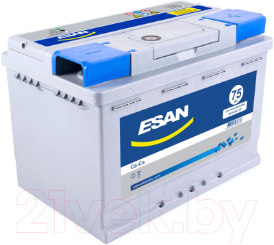 Автомобильный аккумулятор Esan 75 R / S L3 075 10B01 (75 А/ч)