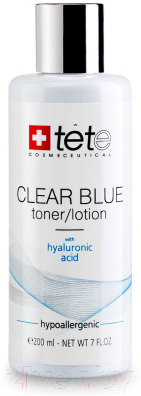 Тоник для лица TETe Cosmeceutical Clear Blue Toner/Lotionс С гиалуроновой кислотой (200мл)