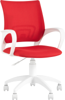 Кресло офисное TopChairs ST-Basic-W / ST-BASIC-W/26-22 (красный 26-22/белый) - 