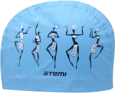 Шапочка для плавания Atemi PU 301 (голубой)