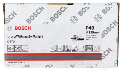 Набор шлифлистов Bosch 2.608.607.824 (50шт)