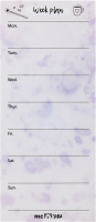 Блок для записей Meshu Color splash. Lilac week plan / MS_87750 - 