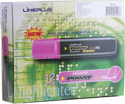 Текстовыделитель Line Plus HI-700C / HI-700C (розовый)