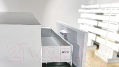 Крепление мебельное Boyard Старт SBH100/W (с доводчиком)