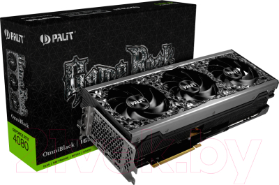 Видеокарта Palit RTX 4080 GameRock OmniBlack (NED4080019T2-1030Q)