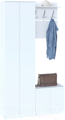 Вешалка для одежды Сокол-Мебель ВШ-4 (белый)