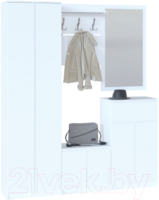 Вешалка для одежды Сокол-Мебель ВШ-4 (белый)