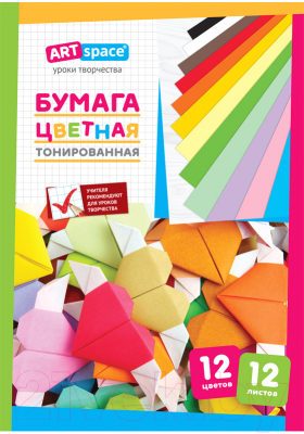 Изображение товара Набор цветной бумаги ArtSpace 264194 (12цв)