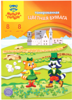 

Набор цветной бумаги Мульти-пульти, Приключения Енота / БЦт8-8_18052