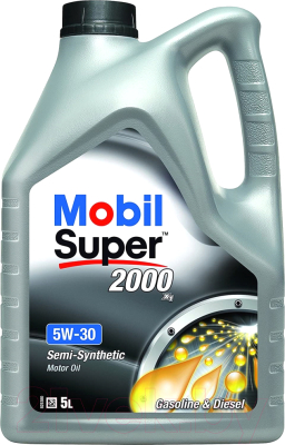 Моторное масло Mobil Super 2000 X1 5W30 / 153536 (5л)