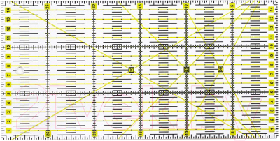 Линейка ХоббиБум Для пэчворка (15x30см)