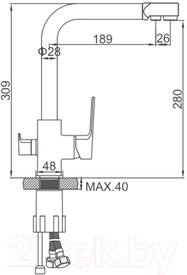 Смеситель Ledeme L4080-3