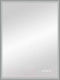Зеркало Континент Frame Black Led 80x100 (с часами) - 