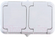 Розетка Makel ОП 16А IP44 / 18354 (белый) -