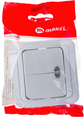 Выключатель Makel Mimoza 12023 (белый/белый)