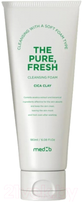 Пенка для умывания Med B The Pure Fresh Cleansing Foam Cica Clay (180мл)