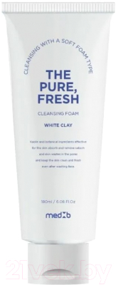 Пенка для умывания Med B The Pure Fresh Cleansing Foam White Clay (180мл)