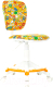 Кресло детское Бюрократ CH-W204/F (оранжевый бэнг/пластик белый) - 
